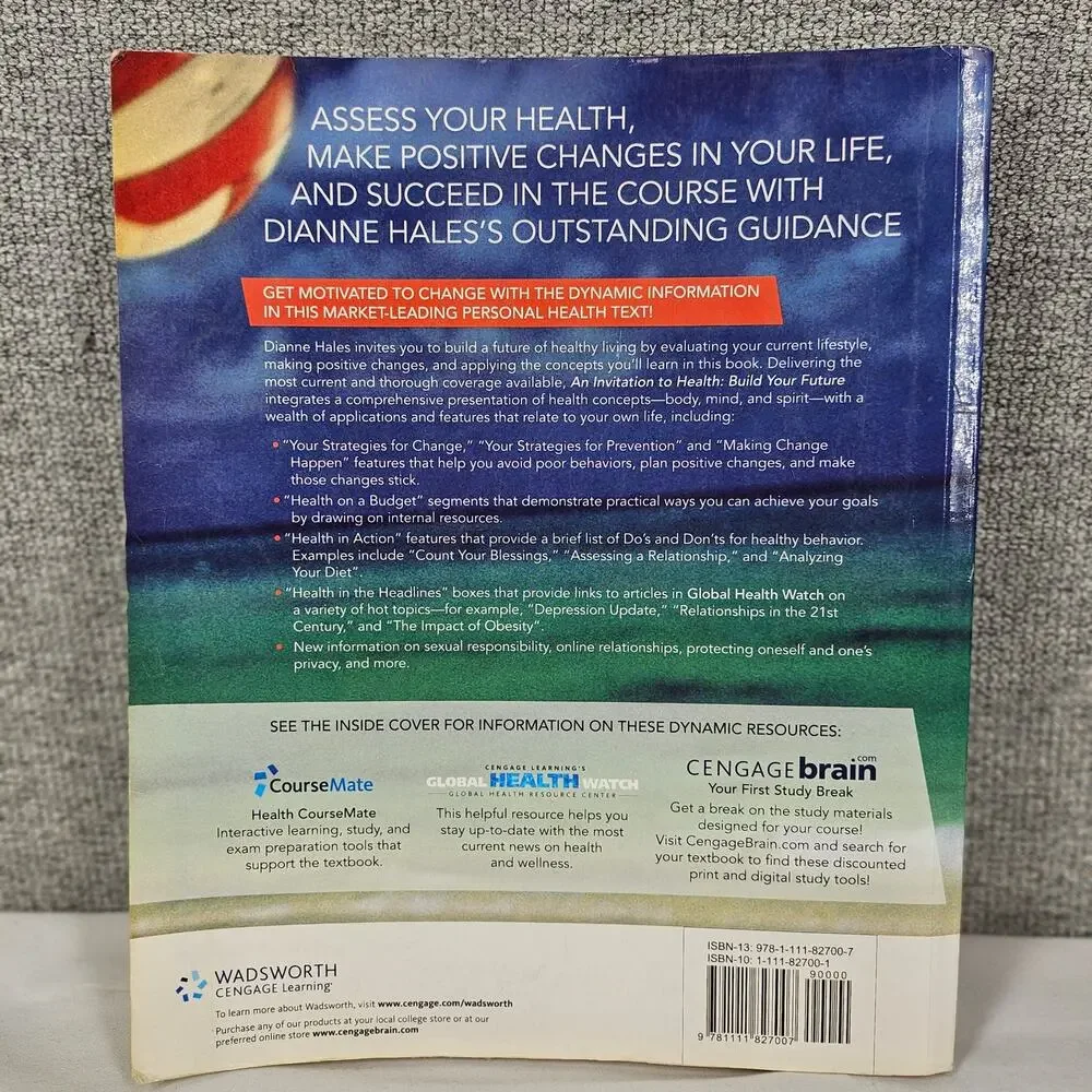 AN INVITATION TO HEALTH: BUILD YOUR FUTURE – 15TH EDITION – DIANNE HALES – 2011